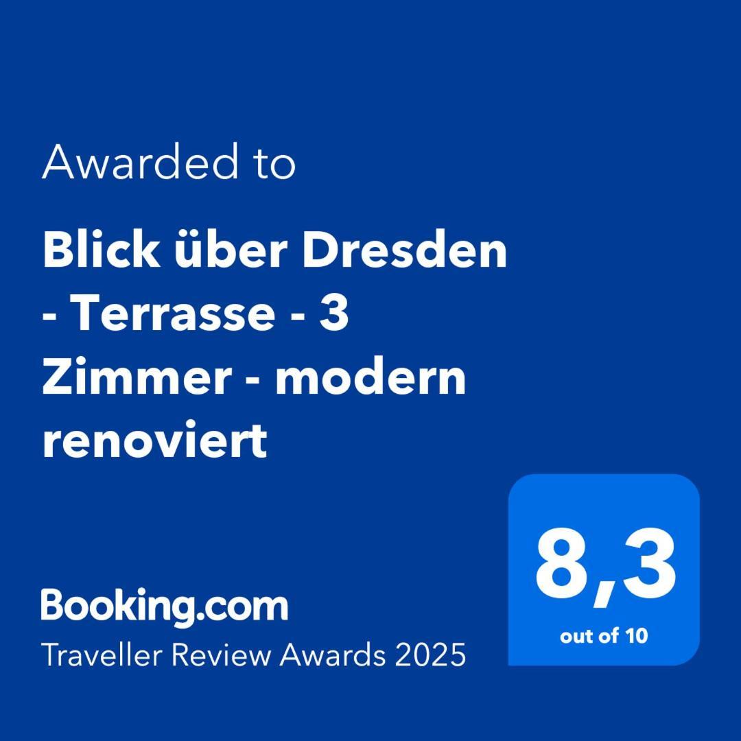 Blick Ueber Dresden - Terrasse - 3 Zimmer - Modern Renoviert エクステリア 写真